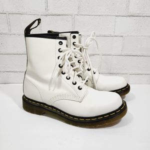 Dr. Martens White Combat Boots